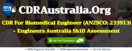 CDR for Biomedical Engineer - CDRAustrlia.Org, Sydney