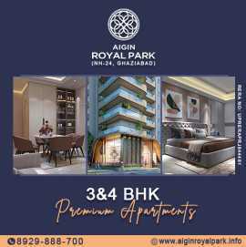 Aigin Royal Park 3and4 BHK Apartments on NH24 , Ghaziabad