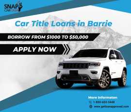 Car Title Loans in Barrie - Loan on Vehicle Titles, Toronto