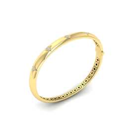 14k Yellow Gold Bangle Diamond Bracelet , Wausau