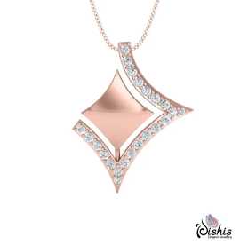 Sonam Gold And Diamond Pendant by Dishis Jewels, ₹ 16,522