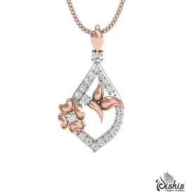 Adhishree Gold And Diamond Pendant by Dishisjewel., ₹ 25,164