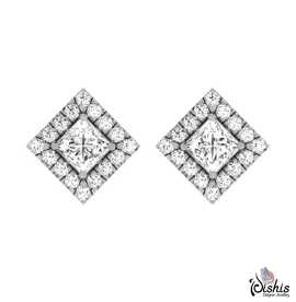 925 Silver Earrings Cubic Stud For Women And Girls, ¥ 1,801