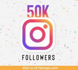 Buy 50k followers on Instagram at Famups, New York