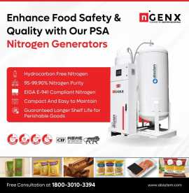  Food Packaging with Absstem Nitrogen Generator, Gurgaon