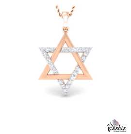 Celia Gold And Diamond Pendant by Dishis Designer , ₹ 27,928