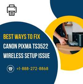 Best Ways to Fix Canon Pixma TS3522 Wireless Setup, Haltom City