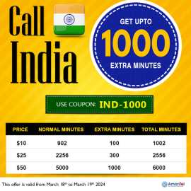 Cheap International Calling Card India from USA, Iselin