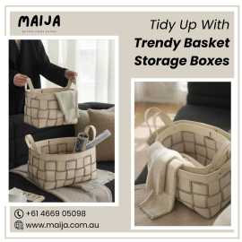 Tidy Up With Trendy Basket Storage Boxes, $ 