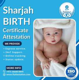 professional sharjah birth certificate attestation, Dubai