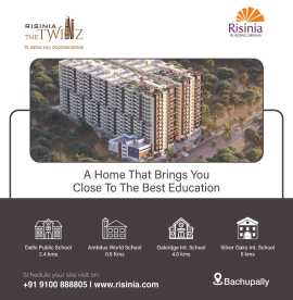 Bachupally Flats for Sale | The Twinz by Risinia, Hyderabad