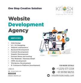 Kriosk Creata's Web Development Services, Ahmedabad