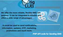 PHP API code for Sending SMS, Indore