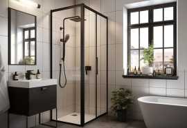 Enhance Your Bathroom with Stylish Glass Door, $ 1,150