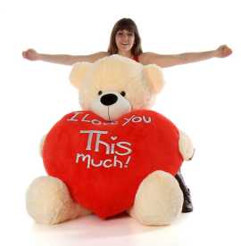 Shop Love Heart Teddy Online At Giant Teddy, $ 250