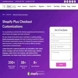 CartCoders: Shopify Plus Checkout Customization, Ahmedabad