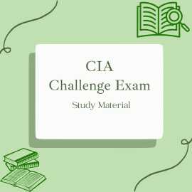 Get The CIA Challenge Exam Study Material From AIA, Faridabad