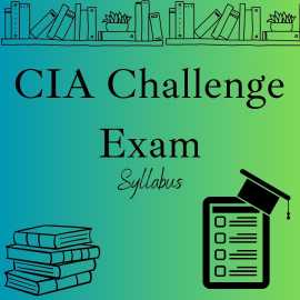 Get CIA Challenge Exam Syllabus at Nominal Price, Faridabad
