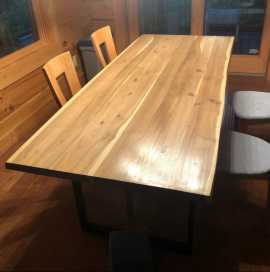 Rustic Charm:Solid Wood Dining Table by Woodensure, ¥ 31,000