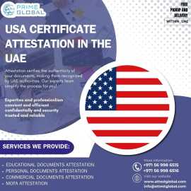 USA Certificate Attestation Services in the UAE, Abu Dhabi