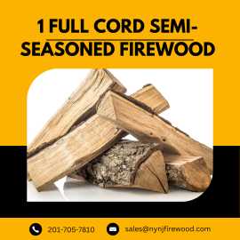 Premium 1 Full Cord of Semi-Seasoned Firewood, Montvale