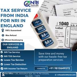 Tax Service from India for NRI in England, Delhi