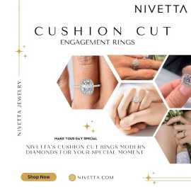 Cushion Cut Engagement Rings | Nivetta Jewelry, New York