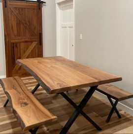 Shop live edge dining table from woodensure, ¥ 45,500