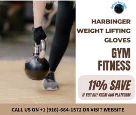 Harbinger weight lifting gloves: ultimate fitness , $ 42