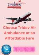 Tridev Air Ambulance in Ranchi with Medical Team, Patna