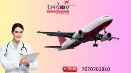 Opt Trusted Tridev Air Ambulance Service in Ranchi, Patna