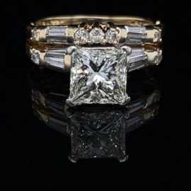 Yellow Gold Solitaire Engagement Ring, ps 4,500