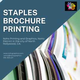 Staples Brochure Printing Service From NoHoGraphic, North Hollywood