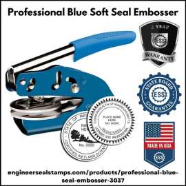 Professional Blue Soft Seal Embosser, $ 45