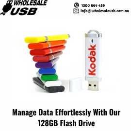 Manage Data Effortlessly With Our 128GB Flash Driv, $ 