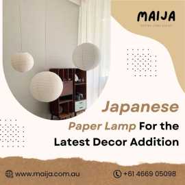Japanese Paper Lamp For the Latest Decor Addition , $ 