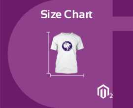 Size chart extension for Magento 2 by Cynoinfotech, Secaucus