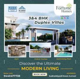Luxurious 3BHK and 4BHK Duplex Villas with home th, Kurnool