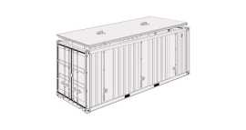 20ft Hard Top Open Top Containers for Sale, Miami