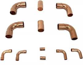 3/4″ & 3/8″ Copper Fittings Kit for HVAC ($2.9, $ 3