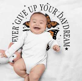Never Give Up Your Daydream Baby Swaddle Blanket, $ 17