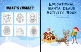 Santa claus activity book