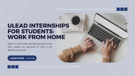 Ulead Internships for Students: Work from Home, Hyderabad