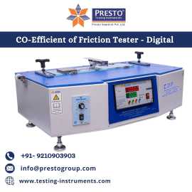  Coefficient of Friction Tester Manufacturer: Test, Faridabad