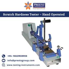  Scratch Hardness Tester Machine Supplier - Presto, Faridabad