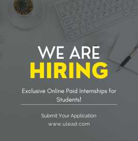 Ulead's Exclusive Online Paid Internships for Students!, Hyderabad