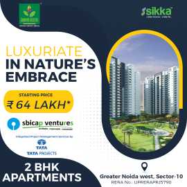Sikka Kaamya  Green is  a  resident project  2bhk , Noida